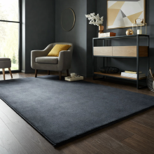 (80x150cm (2.6ft x 5ft), Grey) Pashmina Shaggy Rug with Memory Foam Non Slip Backing -Extra Soft Fluffy Thick Rug for Living Room and Bedroom