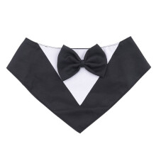 Hundsmoking,Formellt BröLlopskrage för Hund med Fluga,DräKt för HundföDelsedagsdräKt Husdjursfest,Hund Valentines Outfit Cosplay,L Svart