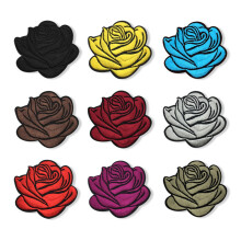 9 Pezzi di Toppe Ricamate con Fiori di Rose nel Ferro Sulle Toppe per Cucire Applique Decorative per Abbigliamento Borse T-Shirt Jeans