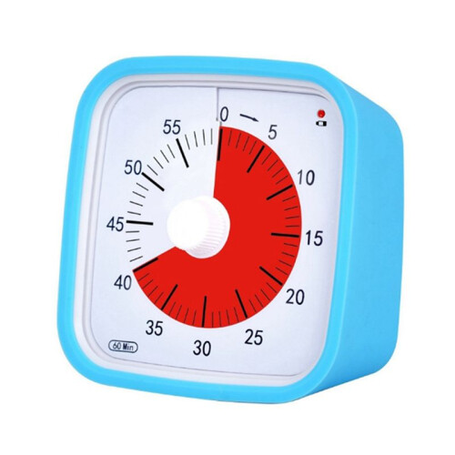 VT01 60 Minute Visual Timer Silent Countdown  Manager Drop-Proof Alarm Clock DIY Timer for Students Learning Tool