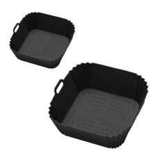2 Pcs Silicone Liners for   FN101GY Air Fryer Reusable Air Fryer Pot Oven Liners Deep Fryer Parts B