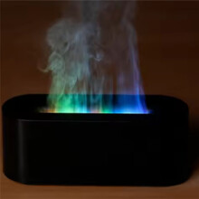 Aroma Diffusor Luftbefeuchter Ultraschall Kaltnebelmaschine Nebelmaschine LED Ätherisches Öl Flammenlampe Diffusor