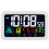 Digital Wall Clock, Digital Clock Battery Operated,8 Inch Desk Clock with Temperature Humidity Day Date White 1