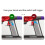 Compatible with  Omni-Glide SV19 / SV21-Micro Vacuum Attachment Replacement Soft Roller Cleaner  Double Roller Brush 8