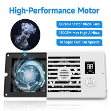Register Booster Fan 4x10inch Slimme Verwarming Koeling Ventilator Afstandsbediening Thermostaatbediening voor Kantoor Thuis US Plug