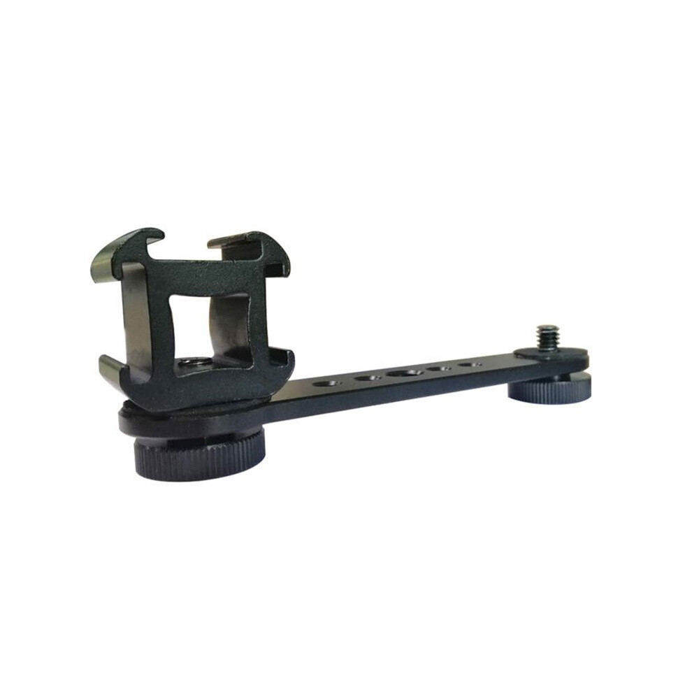Triple Cold Shoe Extension Bracket Aluminium Alloy Microphone Stand Mount Adapter For Tripod Monopod Stabilizer 6031067450877