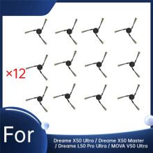 12 Pcs Side Brush for X50 Ultra / X50 Master / L50 Pro Ultra / MOVA V50 Ultra Vacuum