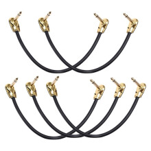 Guitar Effect Device Connects Wire Double Flat Anaerobic Audio Pedal Instrument Jack Plug 30CM