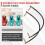 Guitar  Effect Device Connects Wire Double Flat  Anaerobic Audio  Pedal Instrument Jack Plug 30CM 6