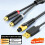 Digital Optical to 2RCA Audio Conversion Cable TV Projector Optical Digital Audio Output to Amplifier and Speakers 10