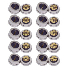 10 Paires de Connecteurs Magnétiques Pogo Pin Ronds à 4 Broches à 360 avec Ventouse Étanche et Connecteur de Charge Magnétique