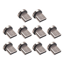 7-Poliger Typ C-Magnetstecker, Schnellladekabeladapter für Magnetisches Ladegerät, 360 Drehbarer Anschluss, 10 Stück