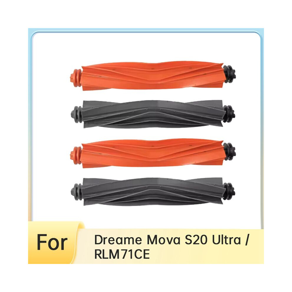 4 Pcs Main Brush For Mova S20 Ultra / Rlm71ce Robot Vacuum Ultra Durable Accessories 6032332978096