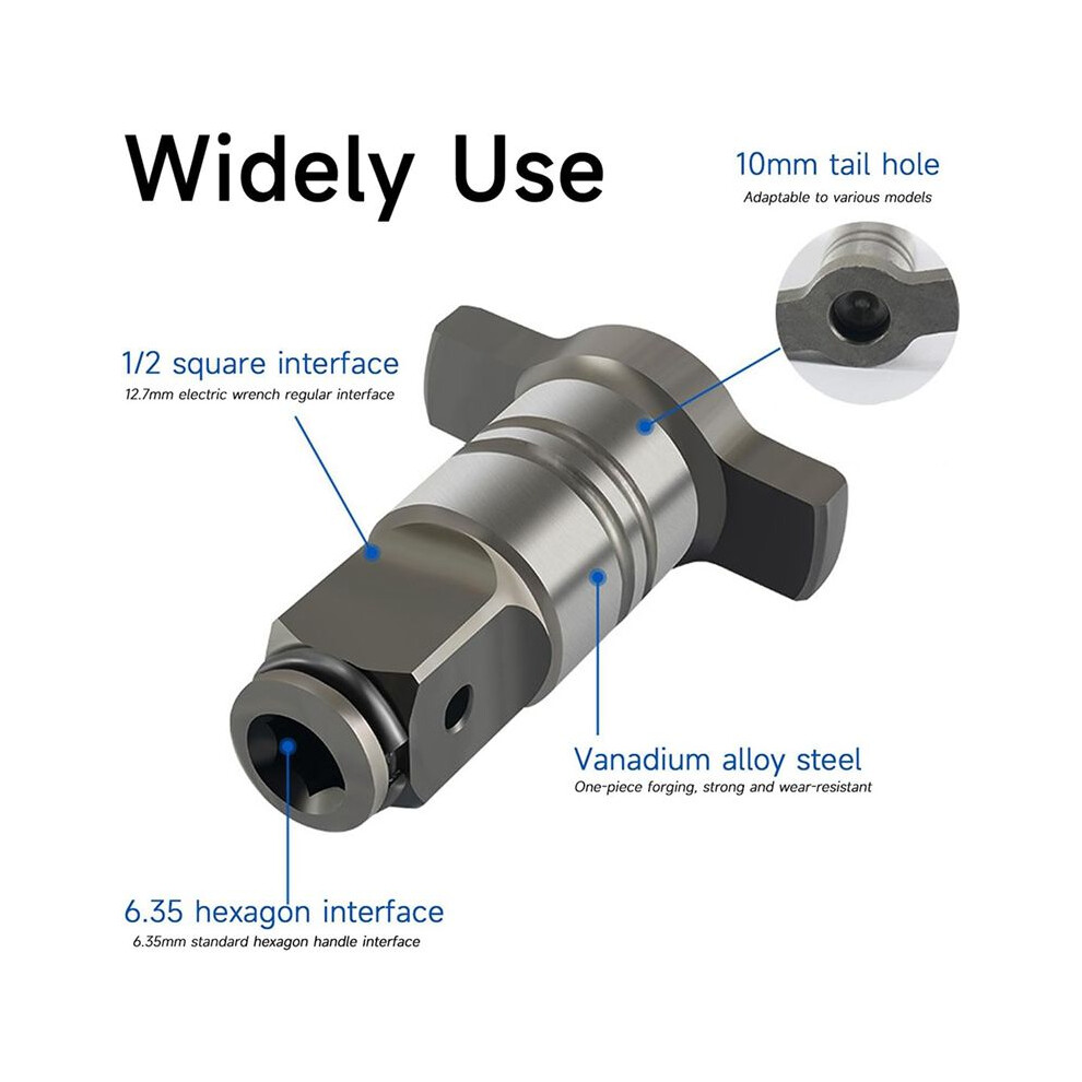 Conversion- For Electric Screwdriver, 2Pcs Electric Wrench Conversion Anvil Wrench Pin Converter Shaft Adapter 6033286414753