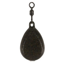 Aparejos de Pesca de Carpas, Peso de Plomo, Peso Plano en Forma de Pera para Pesca de Carpas, Caída de Fundición para Pesca, Clip Seguro