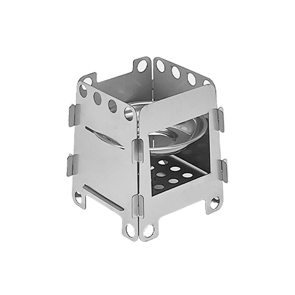 Stainless Steel Card Stove With Alcohol Tray Portable Folding Pocket Stove Outdoor Camping Cooking Picnic Cookware 6034148726168