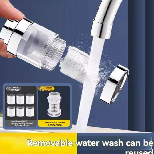 Kitchen Faucet Filter Extender House Hold Tapwater Purifiersplash-Proof Nozzle Filter Purifier Artifact 1
