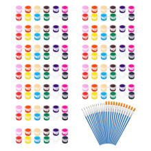 12 Pack 144Pcs Acrylic Paint Set with Brushes for Kids Adults Paint, 12 Colors Washable Acrylic Paint Strips