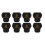 8pcs for  A1  Silicone Socks, Hotend Protective Cover, Insulation Case for Enhanced 3D Printer Performance 1