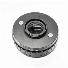 C Mount Adapters Lens 0.35X CCD for Trinocular Stereo Microscope Camera 38MM Interface Increased Field of Vision