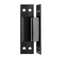 Puerta Oculta de 4 Pulgadas con Puerta de Madera de Acero Inoxidable Oculta, Puerta Oculta y Bisagra, Bisagra Oculta, Color Negro