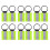 12Pcs Reflective Keychain, High Visibility Reflective Tags Reflective Pendants for Backpack Purse Dog Collar 1