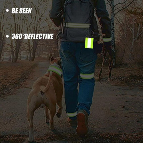 12Pcs Reflective Keychain, High Visibility Reflective Tags Reflective Pendants for Backpack Purse Dog Collar 1