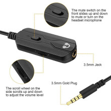 3.5MM Extension Audio Cable with Volume Control Compatible for 700 OE2 QC25 QC35II QC35 QC45 Soundlink Headphone