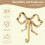 2PCS Decorative Bow Hanger Towel Hook Bow Shaped Hat Hooks Brass Bow Shaped Hat Hooks Hanging Towel Hook,Small 3