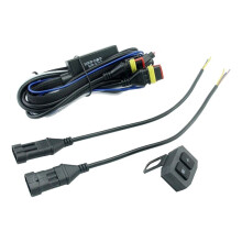 Motorcycle Led Fog Light Lamp Wiring Harness Relay Wire High Low Moto Spotlight Cable for Dirt SUV UTV ATV