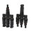 Photovoltaic Connector T-Type Four-Way One-Point Four-Way Conversion Connector Solar Panel Assembly Parallel Plug 1