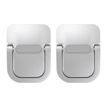 1 Pair Invisible Legs for Laptop Aluminum Base Support Tools Laptop Stand Radiator for Keyboard Holder Silver