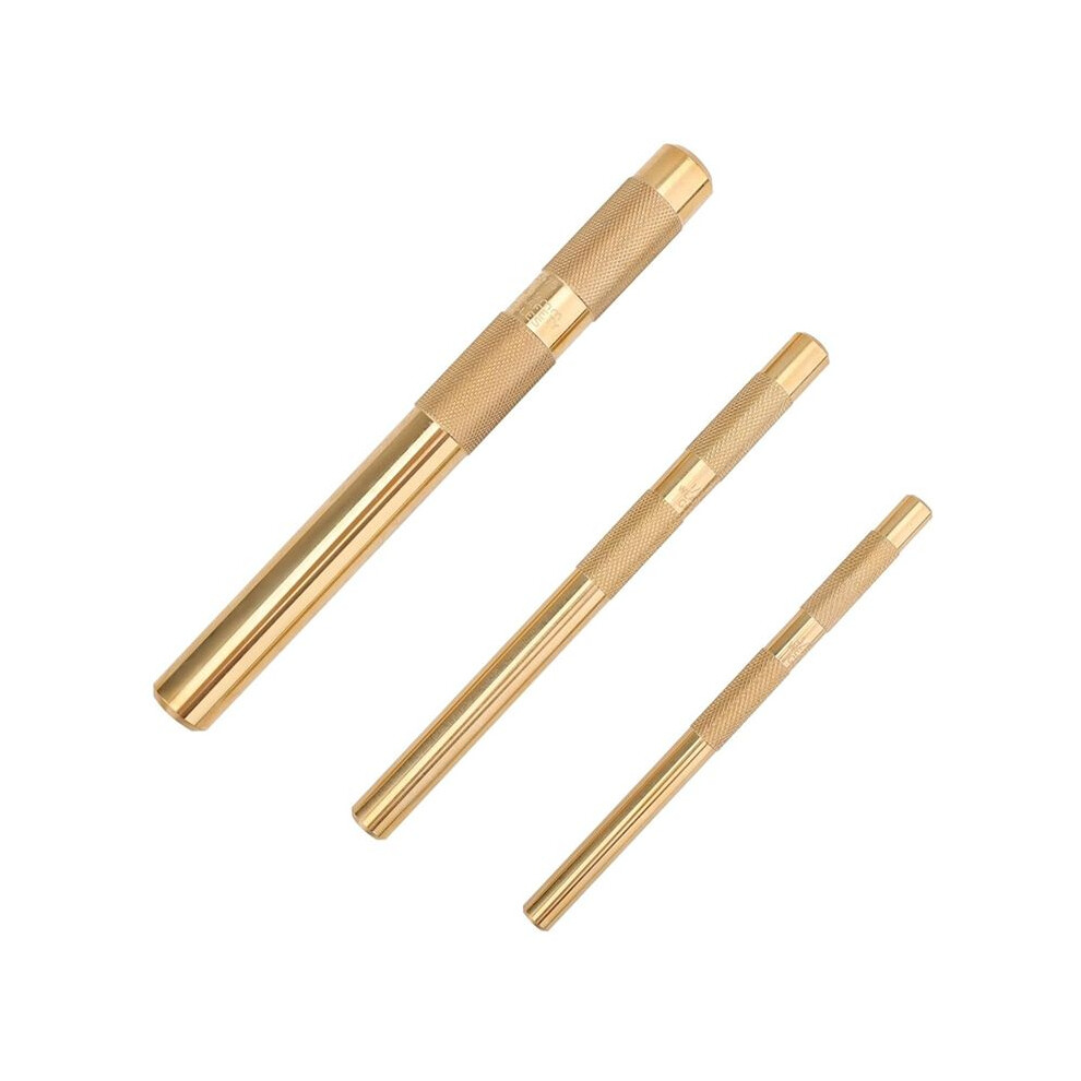 Brass Drift Punch Set, 25075 25076 25077 Brass Punches 3-Piece With 3/4 Inch, 1/2 Inch, 3/8 Inch 6132158553092