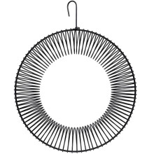 Peanut Wreath Bird Feeder 16 Inch, Rust & Waterproof Solid Steel DurableWhole Peanut Wild Bird Feeder with Hanging Hook