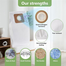 10PCS Type A HEPA Vacuum Bags Replacement for Riccar Upright Vacuums 2000 4000 R100 R200 R300 Trash Dust Bag