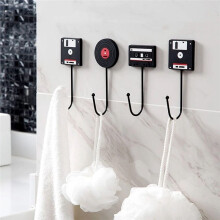 Retro Door Hook Nail-Free Auxiliary Storage Hook Office Compartment Bathroom Kitchen Door Back Hook