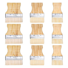 Large Paintbrush Set, Large Paintbrushes with Wooden Handles, Suitable for Artists, Students and DIY Enthusiasts