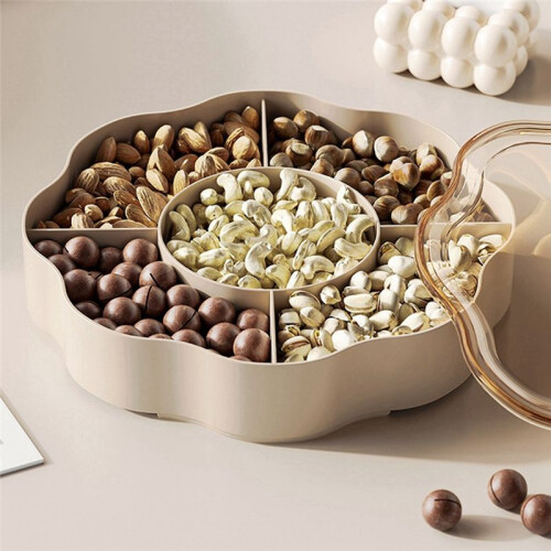 Double-Layer Multi-Purpose Luxury Box Snacks Put Chinese Dried Fruit Storage Room Coffee Table High-Grade Candy Box,B