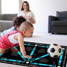 Football Footstep Training Mat, Non-Slip Footstep Training Mat, Soccer Train Mat for All Levels,for All Ages 80x50cm A