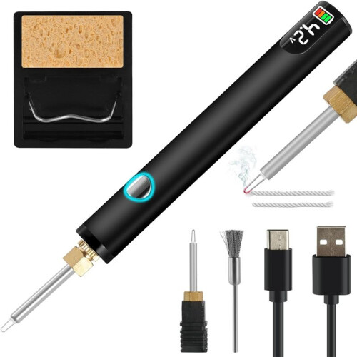 Rechargeable Thread Burner Kit for Jewelry Making,Digital Thread Zapper Tool,Leather ,Sewing,Weaving & Stringing A