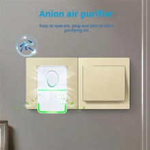 Negative Ion Air Purifier for Home,Bathroom Odor&Pet Deodorizer,Efficient Methanol&Smell Removal,Compact Air Cleaner EU