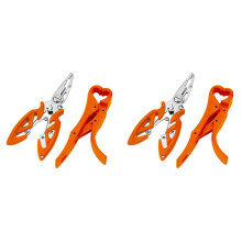 2pcs Fishing Plier Fishing Grip Set Controller Multi-Functional Fish Lip Grabber Fishing Equipment Tools Orange