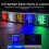 LED Digital Voltmeter Ammeter Hertz Meter AC6-500V Signal Lights Voltage Current Frequency Meter Indicator Tester Red 7