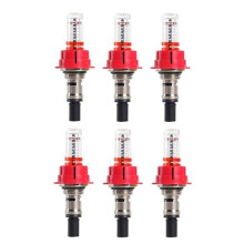 6 Pcs Underfloor Heating Manifold Flow Meter, Visual Flow Monitoring Regulator for Underfloor Heating Systems(1/2)