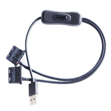 USB 5V to Dual 4PIN  Fan Adapter Cable with  Y Splitter for Computer Chassis Desktop PC Case Cooling