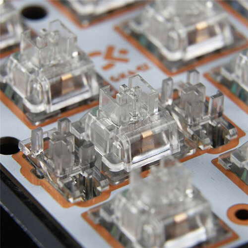 Transparent Gold Plated Plate Mounted Stabilizer PCB Mount Keyboard Stabilizers for Mechanical Keyboards B 2