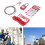 Lockout Tagout Cable Lock Resistant-Temperature, Handled Door Valve  Locks Electrical Plug Lockout Device 5