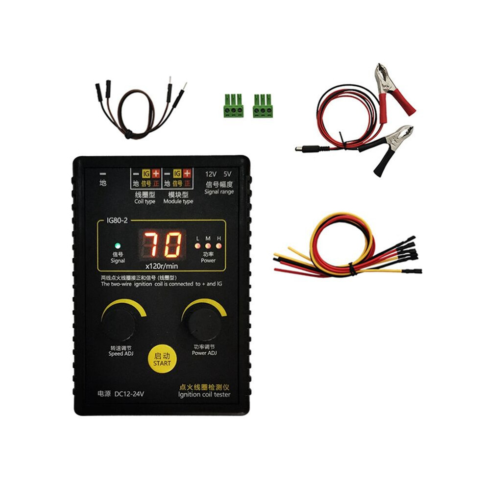Ig80-2 Automobile Ignition Coil Detector Tester, Natural Gas And Gasoline Engine Ignition Coil Test 4714016862373