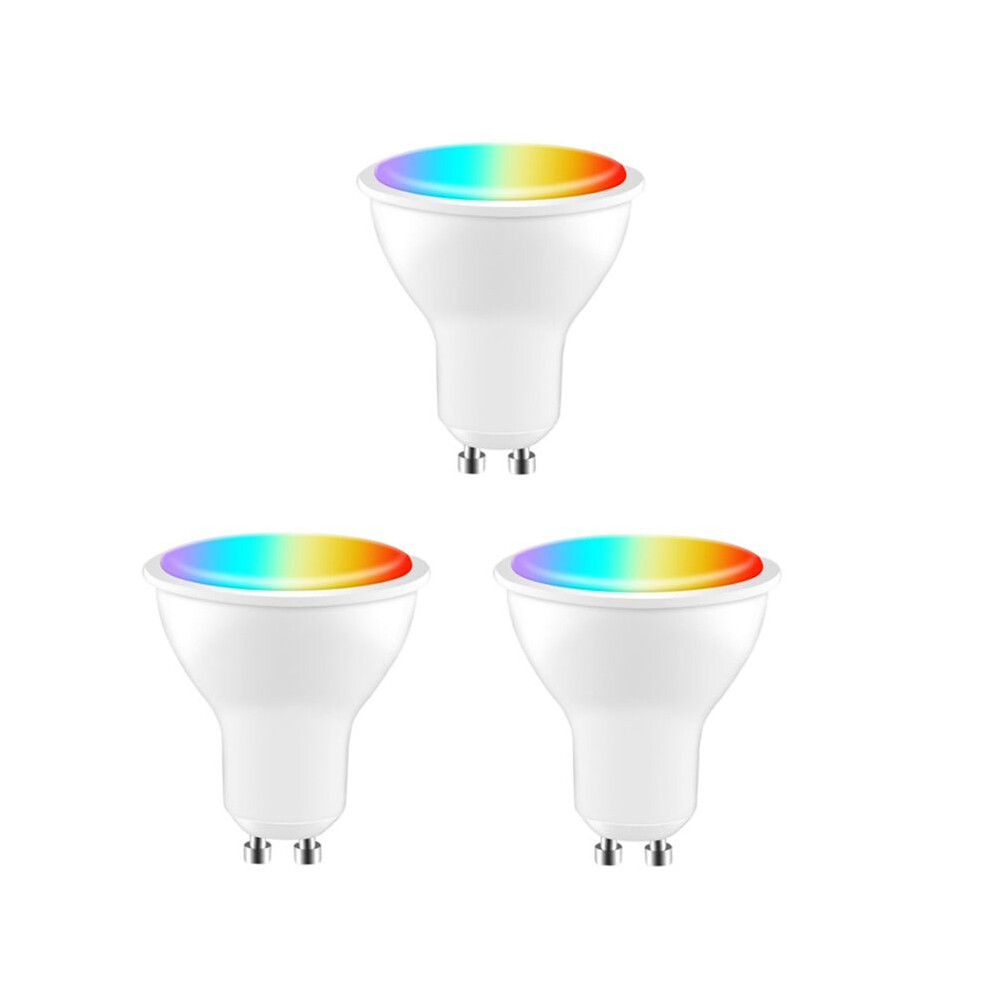 Tuya Gu10 Led Bulb Dimmable 5W Ac100-130V Wifi+ Life App Control Work With Alexa Home 3 Pcs 6133606764640