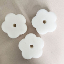 30 Stück Filterschwämme in Weißer Blumenform, Ölschaumschwammfilter, Schwimmbadöl Absorbierende Blumenform für Poolwanne